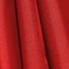 Close-up of a BajaMate Umbrella with a 2" silver aluminum pole and UV-resistant fabric in vibrant blue, showcasing its heavy-duty stainless steel crank mechanism and integrated 20-watt solar panel with a micro USB charging port for poolside use. The red umbrella